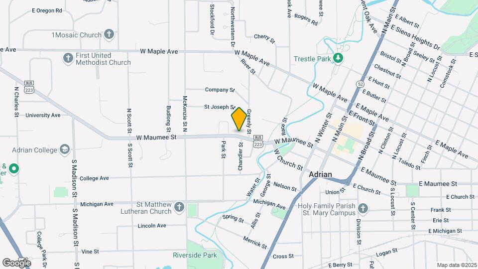 603 Maumee St Map and Location Details