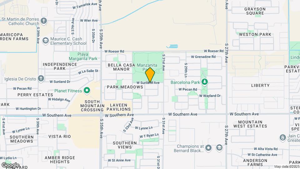 3141 W Sunland Ave Map and Location Details