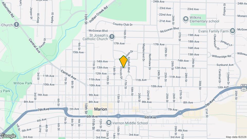 1285 Lincoln Dr Map and Location Details