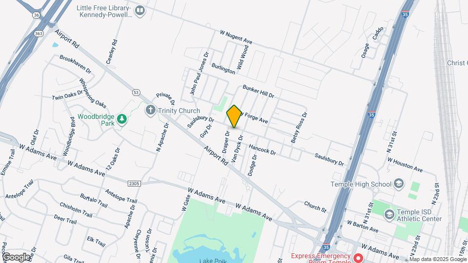 2715 Saulsbury Dr Map and Location Details
