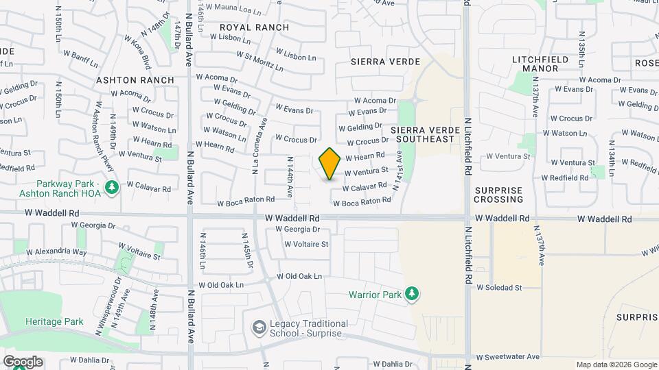 14282 W Calavar Rd Map and Location Details