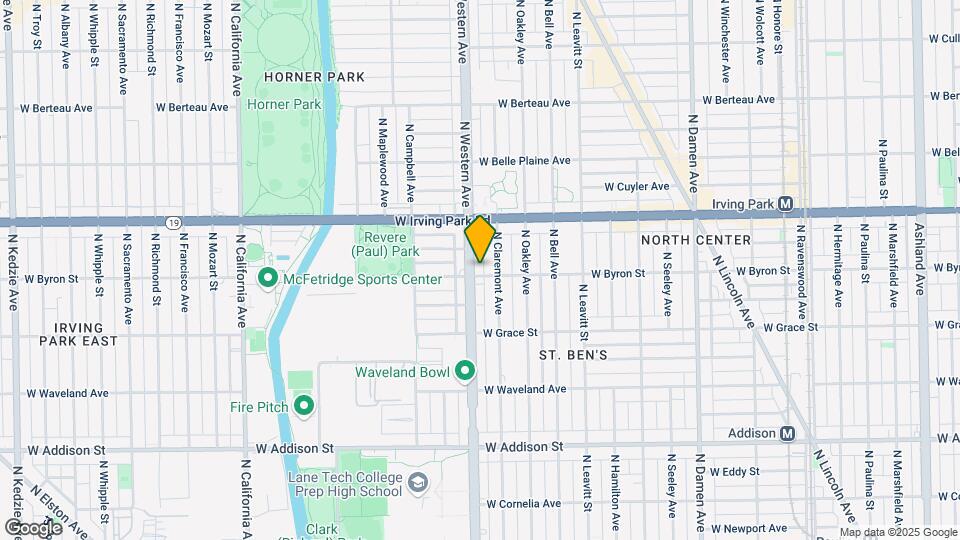3905 N Western Ave Map and Location Details