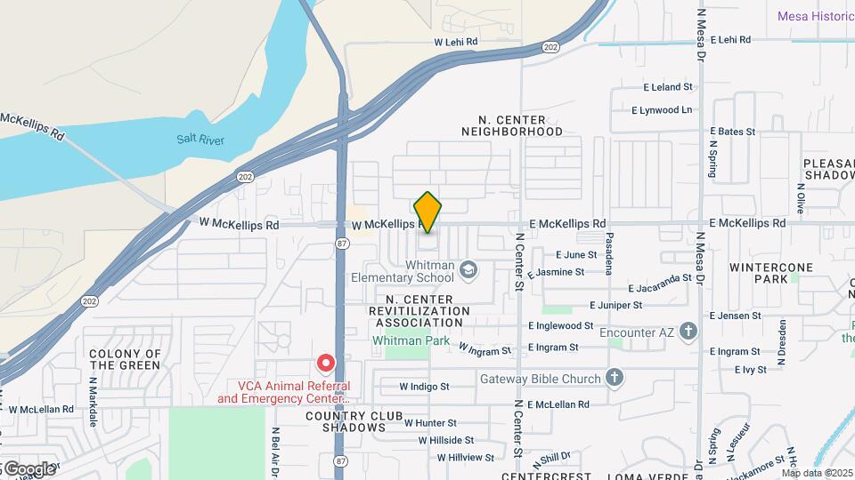 205 W McKellips Rd Map and Location Details