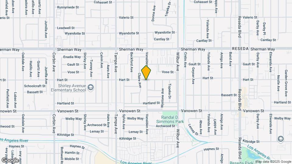 19100 Hart St Map and Location Details