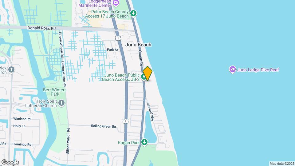 The Oceanfront Map and Location Details