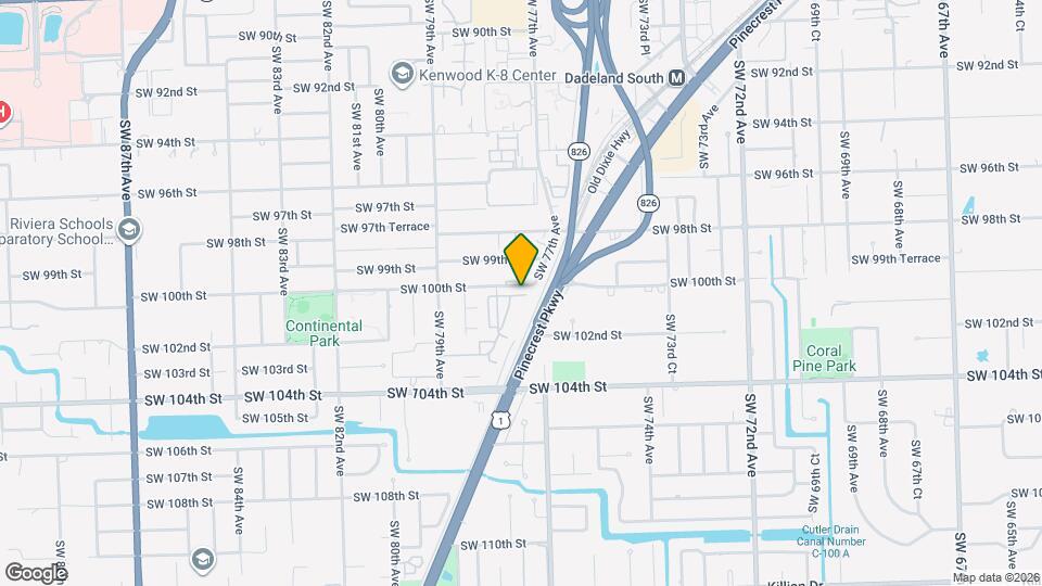 10029 SW 77th Ct Map and Location Details