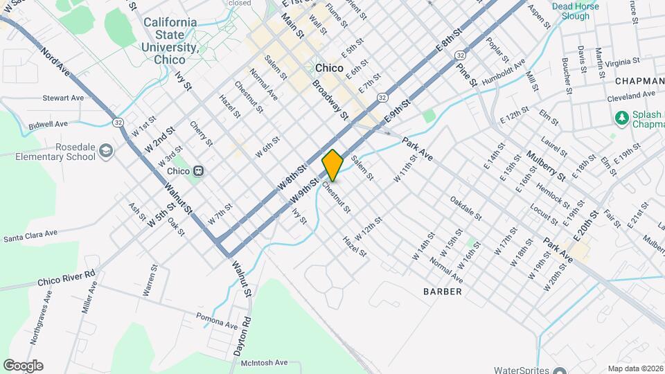 937 Chestnut St Map and Location Details