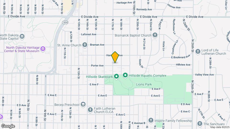 1704 Porter Ave Map and Location Details