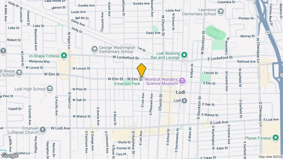 412 W Elm St Map and Location Details