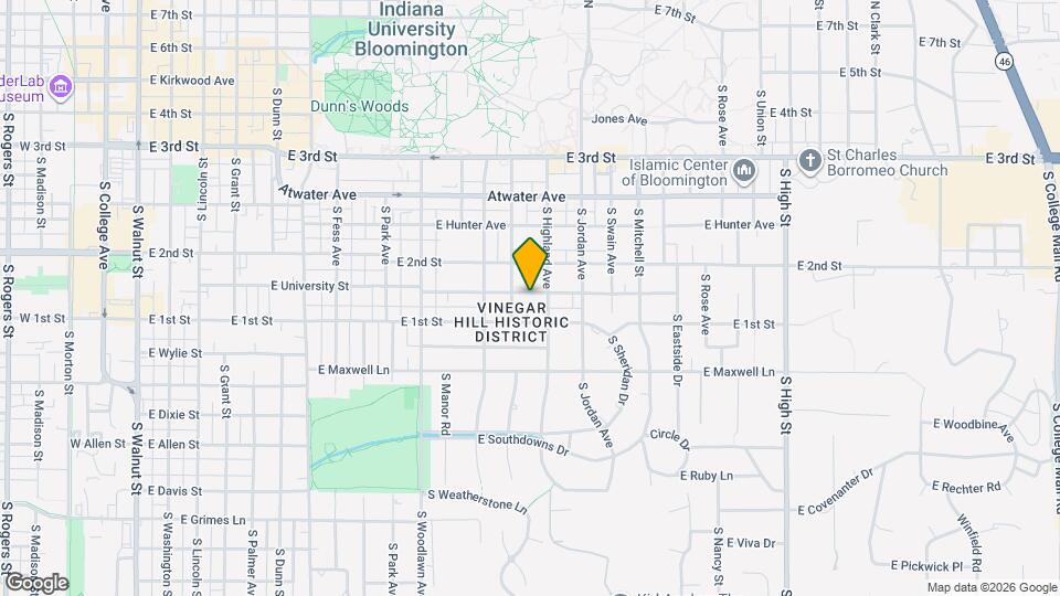 1210 E University St Map and Location Details