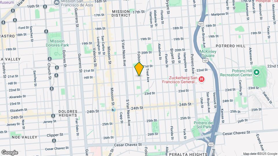2584 Folsom St Map and Location Details