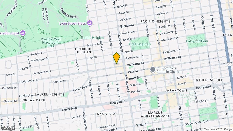 2870-2880 California St Mapa y Detalles de la Ubicación
