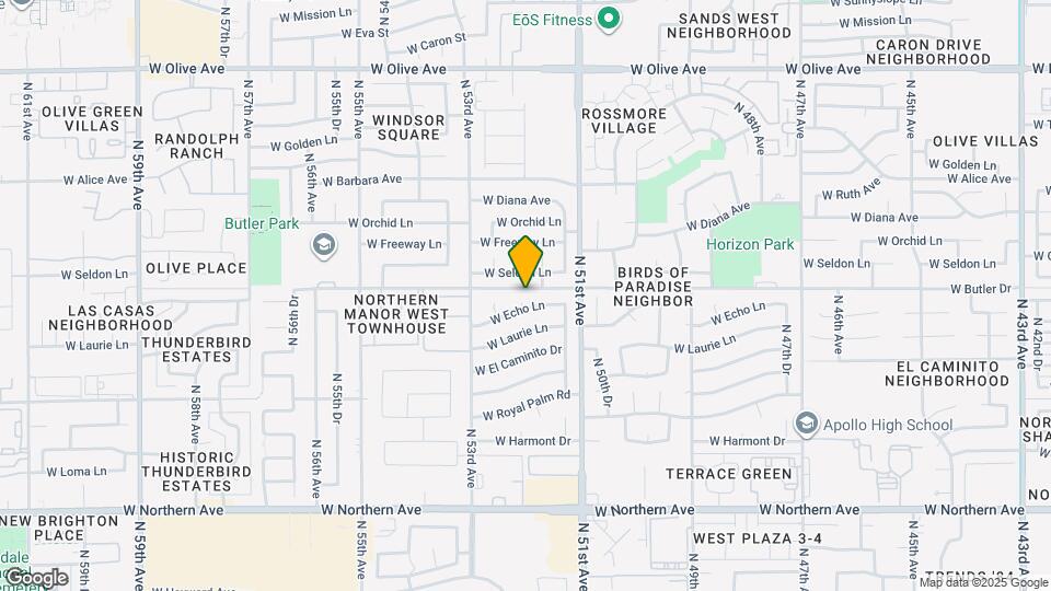 5142 W Echo Ln Mapa y Detalles de la Ubicación