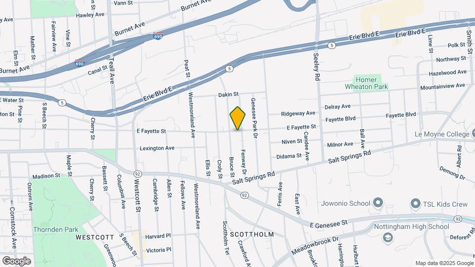 2320 E Fayette St Map and Location Details