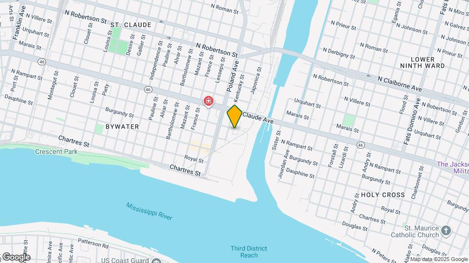 4520 N Rampart St Map and Location Details