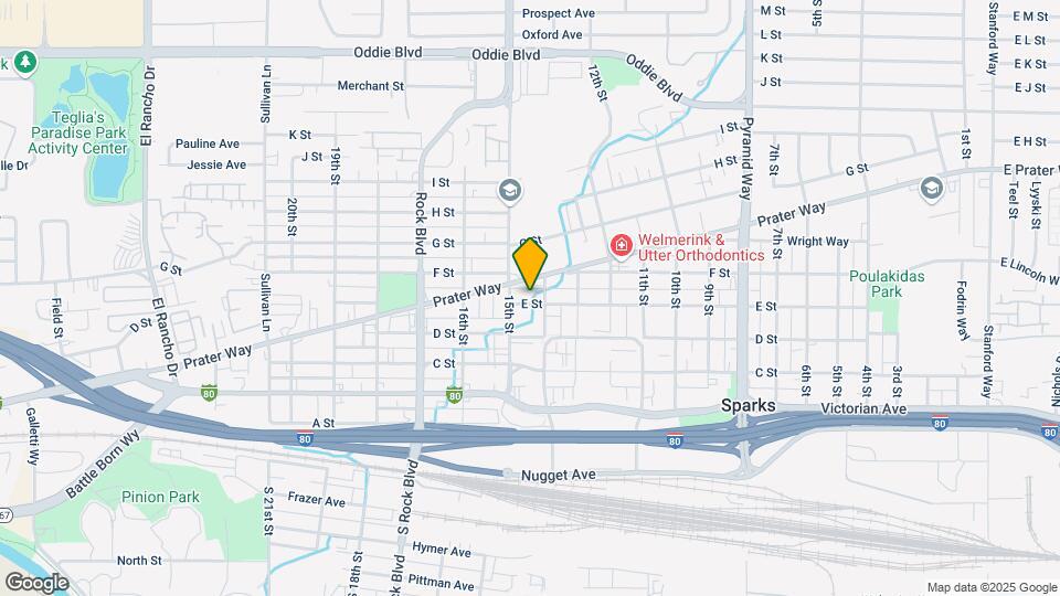1418 E St Map and Location Details