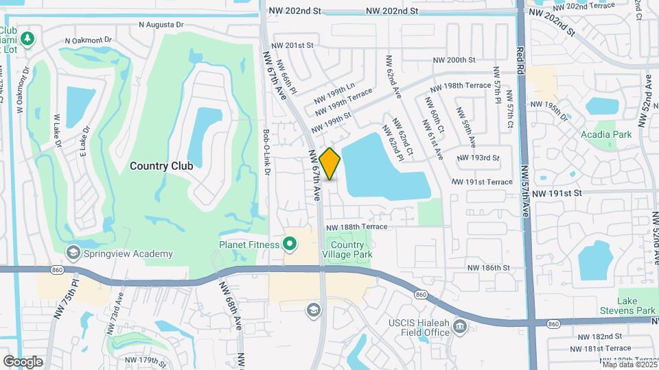 6460 NW 192nd Terrace Map and Location Details