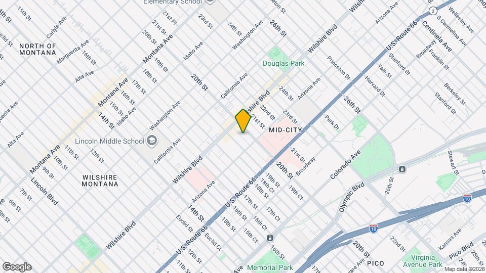 1242 20th St Map and Location Details