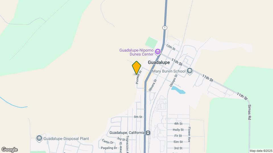 849 Pioneer St Map and Location Details