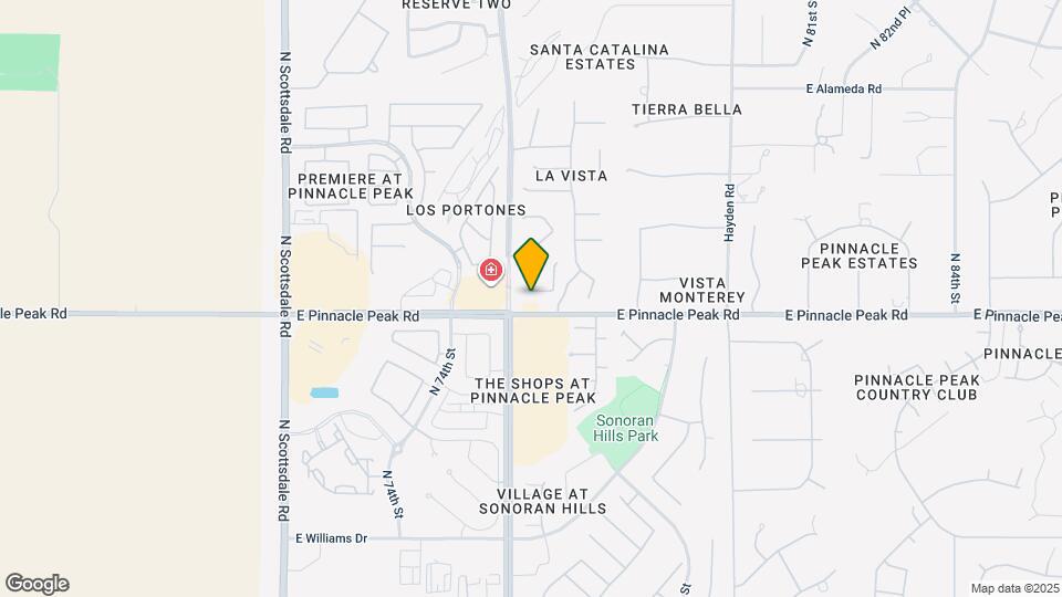 7611 E Camino Vivaz Map and Location Details