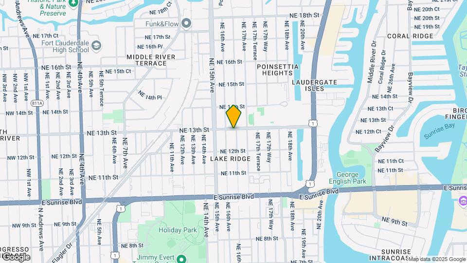 1241 NE 16th Ter Map and Location Details