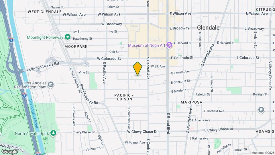 337 W Lomita Ave, Unit B Mapa y Detalles de la Ubicación