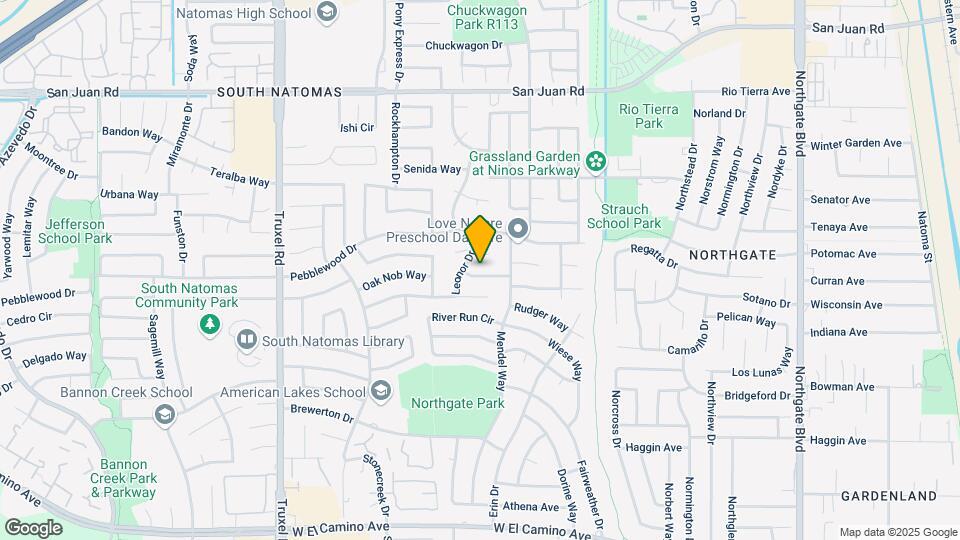 1243 Andalusia Dr Map and Location Details