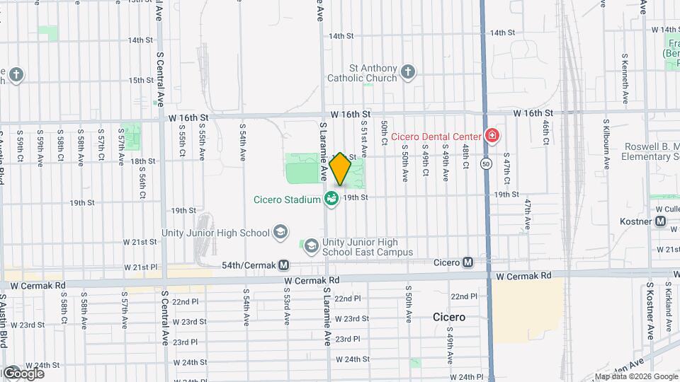 1832 S 51st Ct Map and Location Details