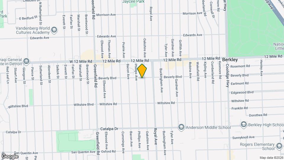 3175 Oakshire Ave Map and Location Details