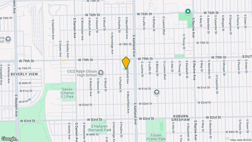 7948 S Marshfield Ave Map and Location Details