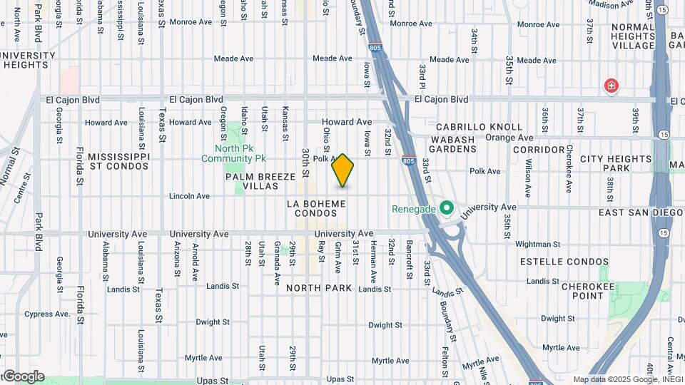3076 Lincoln Ave Map and Location Details