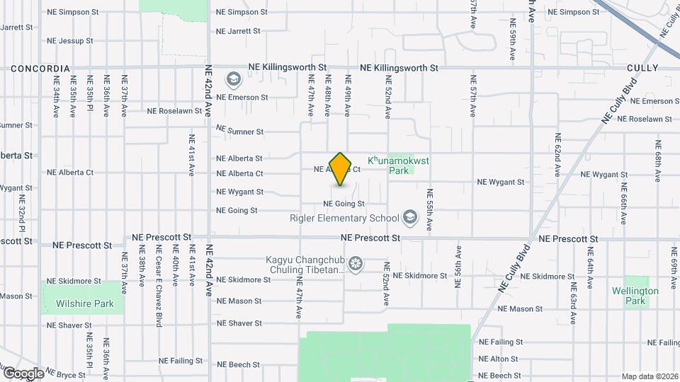 4863 NE Going St Map and Location Details