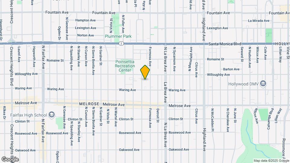 832-840 1/2 N Alta Vista Blvd Mapa y Detalles de la Ubicación