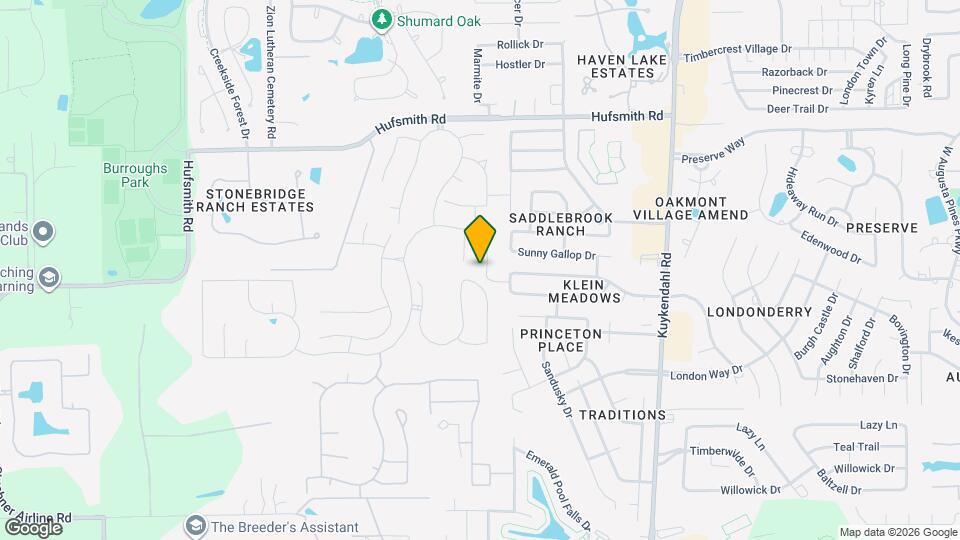 25109 Pinebrook Grove Ln Mapa y Detalles de la Ubicación
