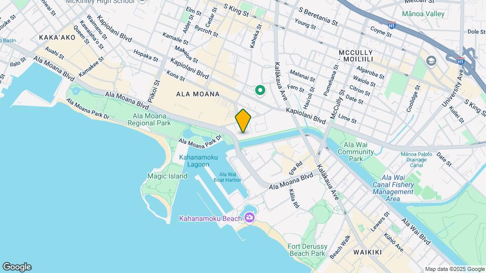1650 Ala Moana Blvd, Unit 1501F Map and Location Details
