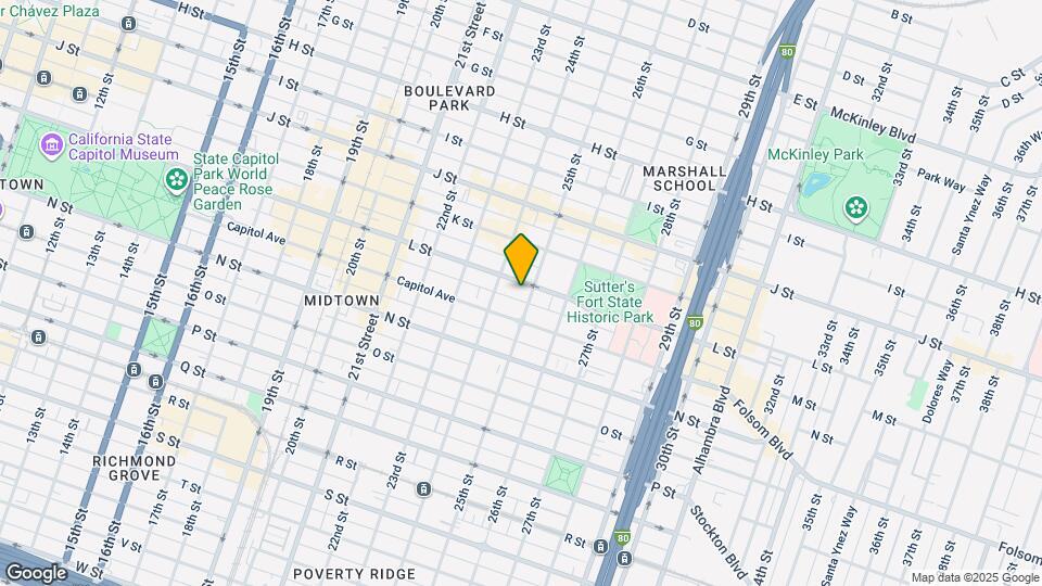 2424 L St Map and Location Details