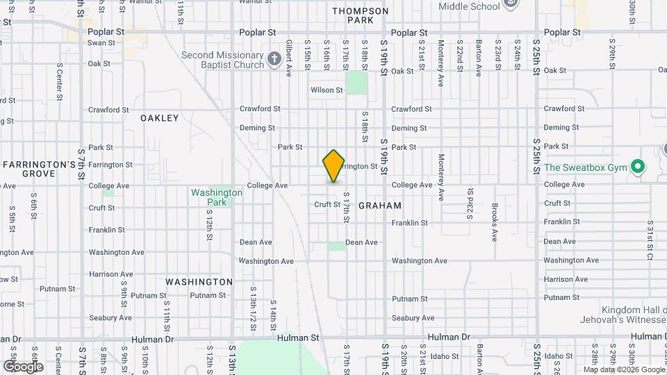 1609 College Ave Map and Location Details