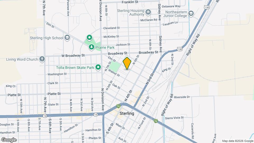 515 N 5th St Map and Location Details