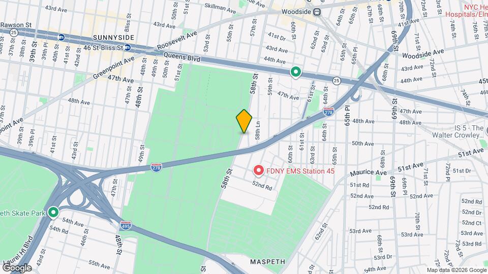 48-45 58th St Mapa y Detalles de la Ubicación