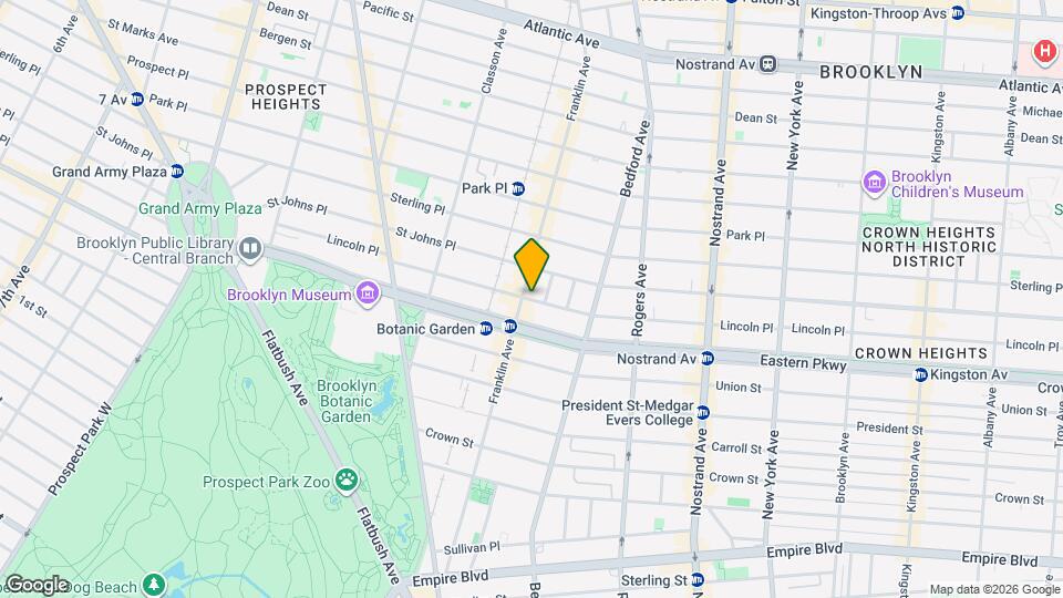 661 Lincoln Pl Mapa y Detalles de la Ubicación