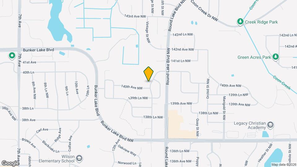 14012 Underclift St NW Map and Location Details