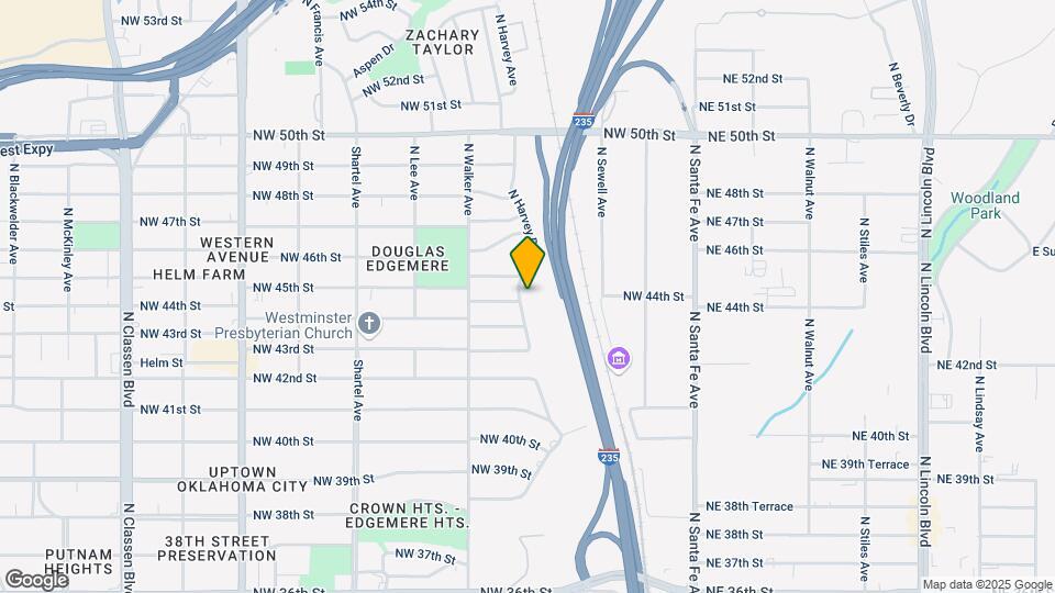 4600 N Harvey Pky Map and Location Details