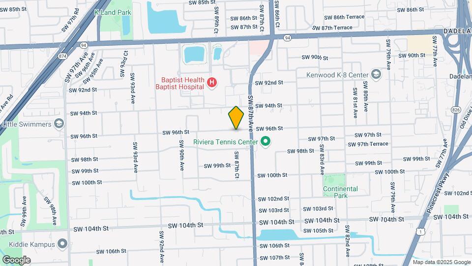 8750 SW 96th St Map and Location Details