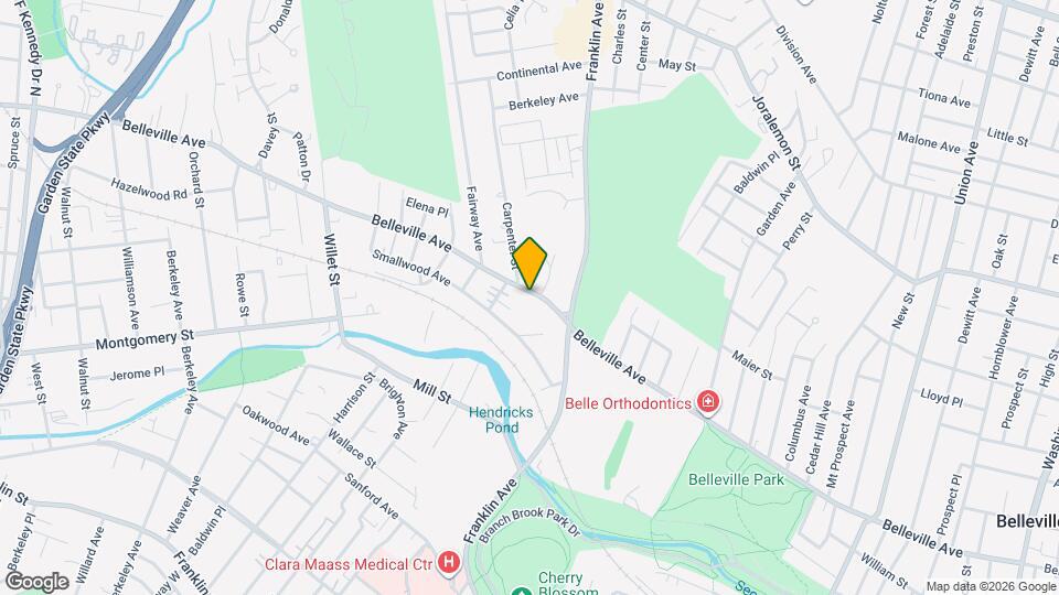 579 Belleville Ave Map and Location Details