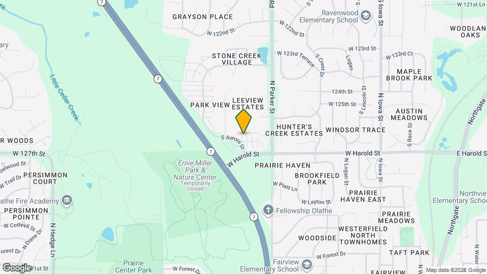 21714 W 126th Terrace Map and Location Details