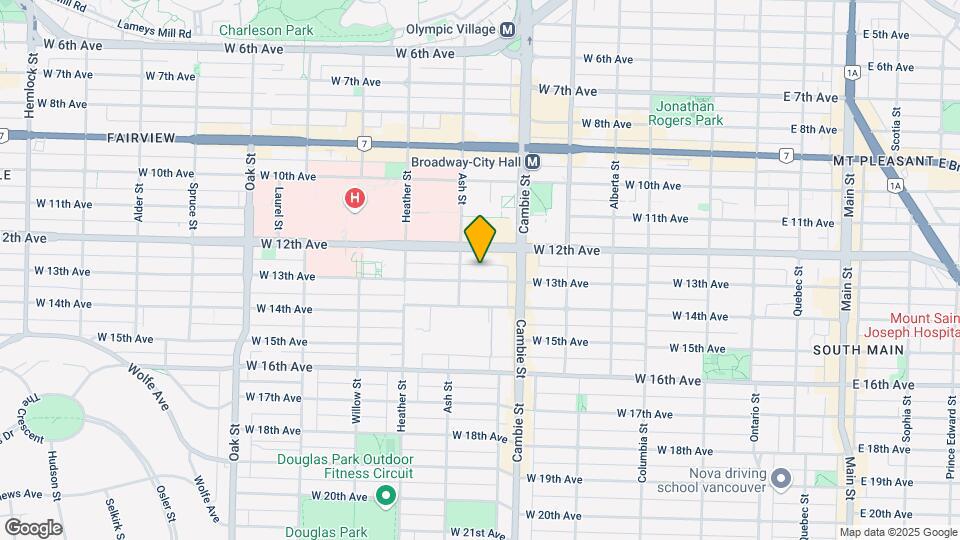 575 W 13th Ave Map and Location Details