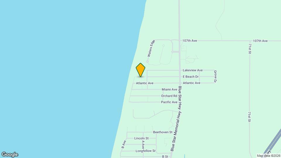 7258 Beach Dr Map and Location Details