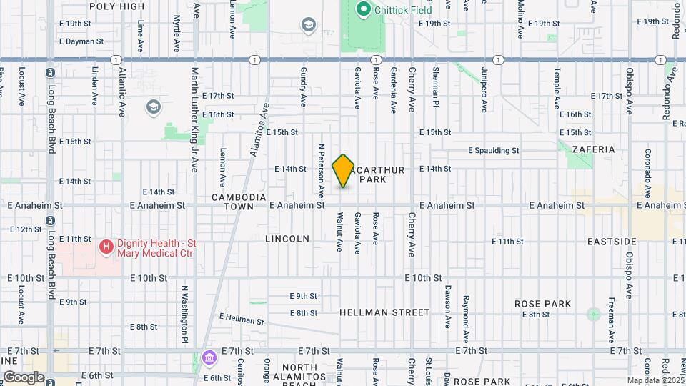 1330 Walnut Ave Map and Location Details