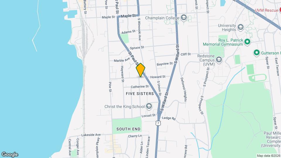 119 Howard St, Unit 1 Mapa y Detalles de la Ubicación