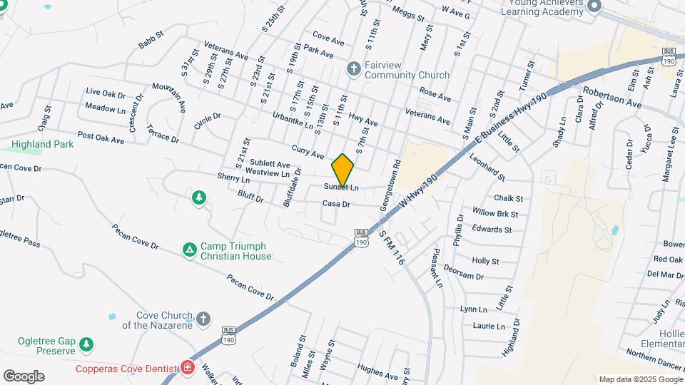 501 Sunset Ln Map and Location Details